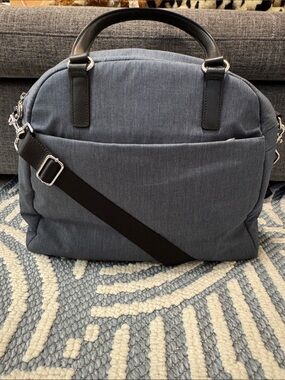 Lo & Sons The O.G. Travel Bag Overnight Weekender Laptop Carry-On Blue Nylon